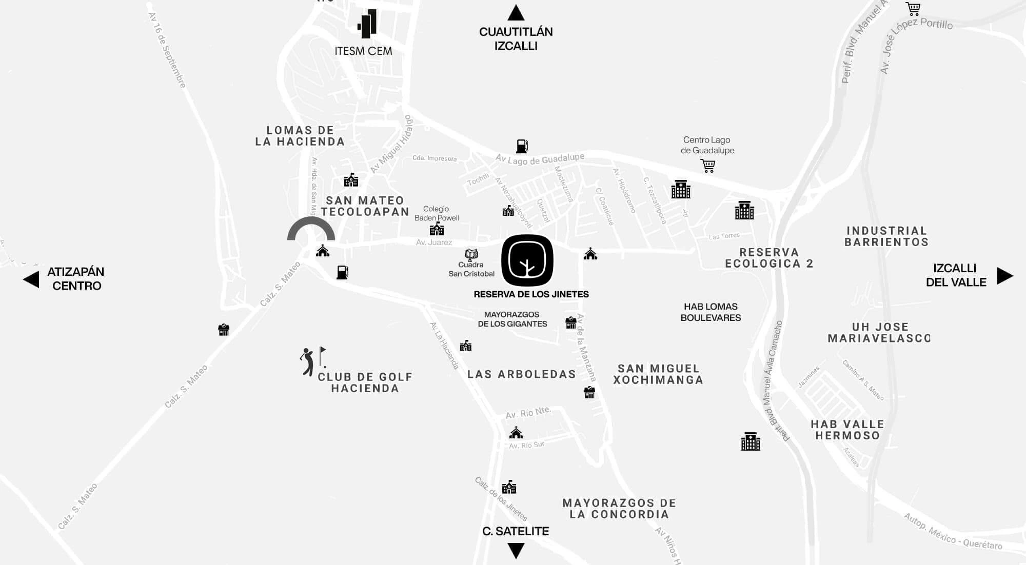 Mapa Zona Reserva de los Jinetes Big